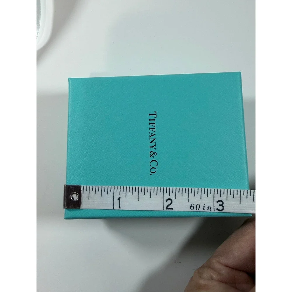 Tiffany & Co. Jewelry Box Shopping Bag Ribbon Set Blue Good Packaging